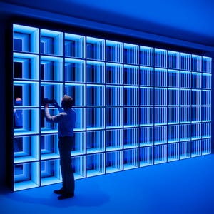 Personalized LED Infinity Mirror – Glowing Wall Decor for Home or Business,Unique Custom Gift for Offices & Stores,Unique Commercial Signage