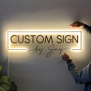 Custom Acrylic Business Logo Sign,Custom Light up Sign,3D Round Business Logo Sign,Salon Decor,Salon Sign,Office Storefront ,led Wall Sign