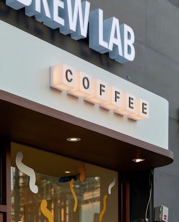 Custom Led Light Box Signboard,Rectangle Street Signage,Business Acrylic Light Box,Coffee Wall-mounted Light Box,Shop Led Light Signage