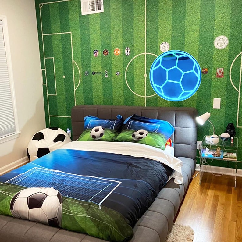 Soccer Neon Sign for Bedroom Neon Soccer Ball Sign Soccer Neon - Etsy