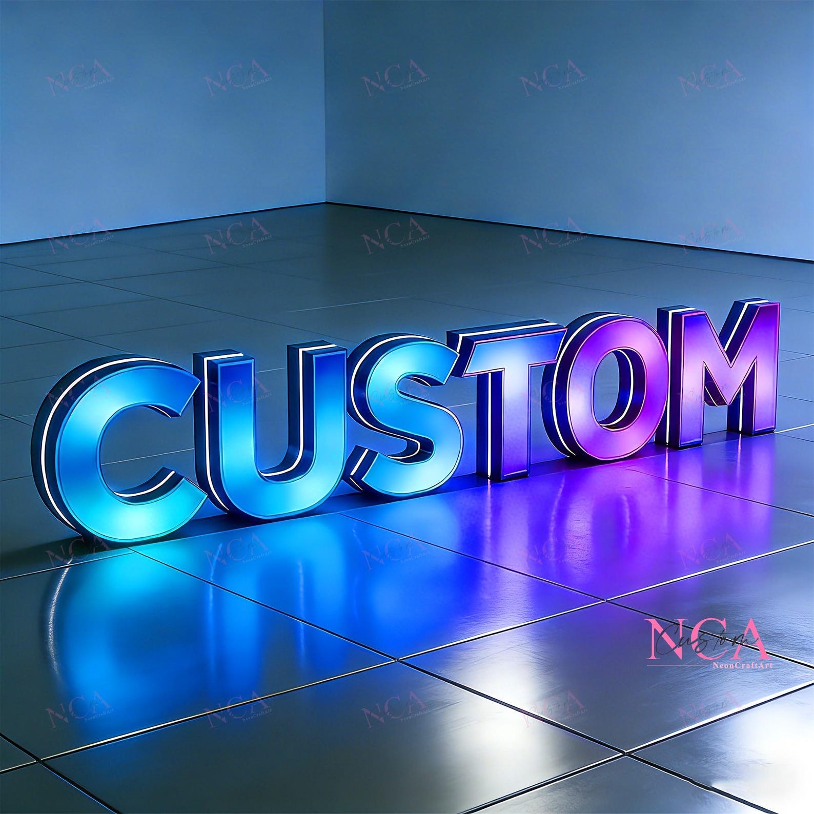 RGB Light up Letter Sign | Custom Color Changing Waterproof Led ...
