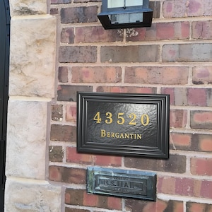 Personalized house numbers,Contemporary House numbers,Address Plaque,Custom Made Vintage Shabby Chic Styles,Victorian Style House Number