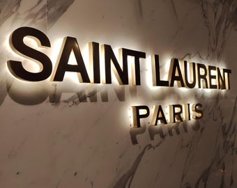 LED-Hintergrundbeleuchtung Zeichen | Individuelles Leuchtschild | Personalisiertes Logo-Zeichen | 3D Design Benutzerdefiniertes Logo Schild | Gebürstetes Metall-Logo | CE&UL-Zertifizierung