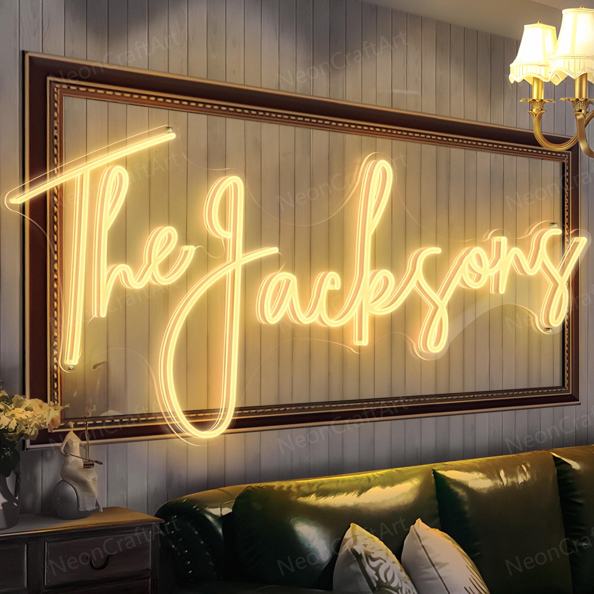 Custom Neon Wedding Sign - Personalized Couple Name LED Neon Sign ...