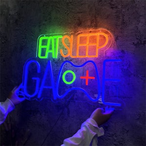 Gamer Neon Sign,Led Dimmable Neon Signs,Game Room Sign,Game Controller Neon Sign for Gamer Room Decor,Best Gamer Gifts for Boys, Kids