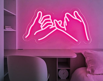 Promise Neon Sign Wedding Party Decorations LED Neon Light Sign Valentines Day Decor Couple Anniversary Bedroom Birthday Gifts for Women
