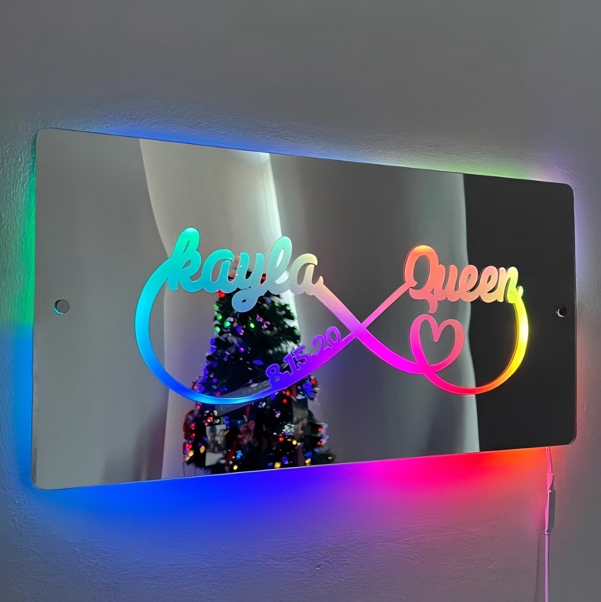 Insegna A Specchio LED Personalizzata Per Camera Da Letto - 3
