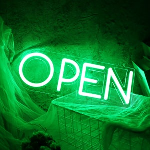 Open Business Led Neon Sign| LED Open SignUltra Bright Lighted Sign Open |Decoration in restaurants offices retail stores window storefronts