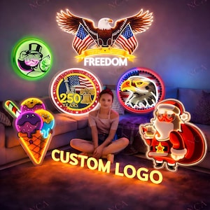 カスタムネオンサイン - バー/レストラン用LEDビジネスサイン - パーソナライズされた壁装飾 - ウェディングネオンライト - 24時間デザイン - 調光可能/防水