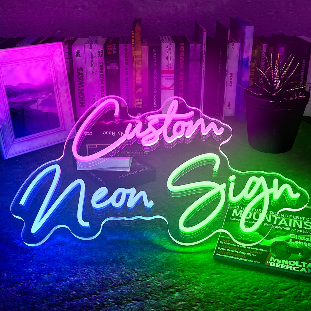 Custom Neon Sign,create Your Neon Logo,business Neon Sign,neon Wall Art,neon Light Sign,led Neon