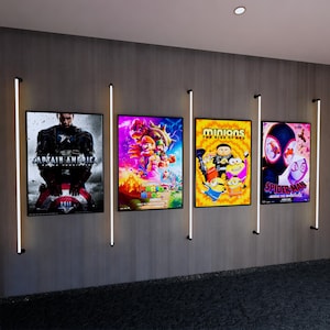 Movie Poster LED Light Box - Custom Illuminated Frame for Cinematic ...