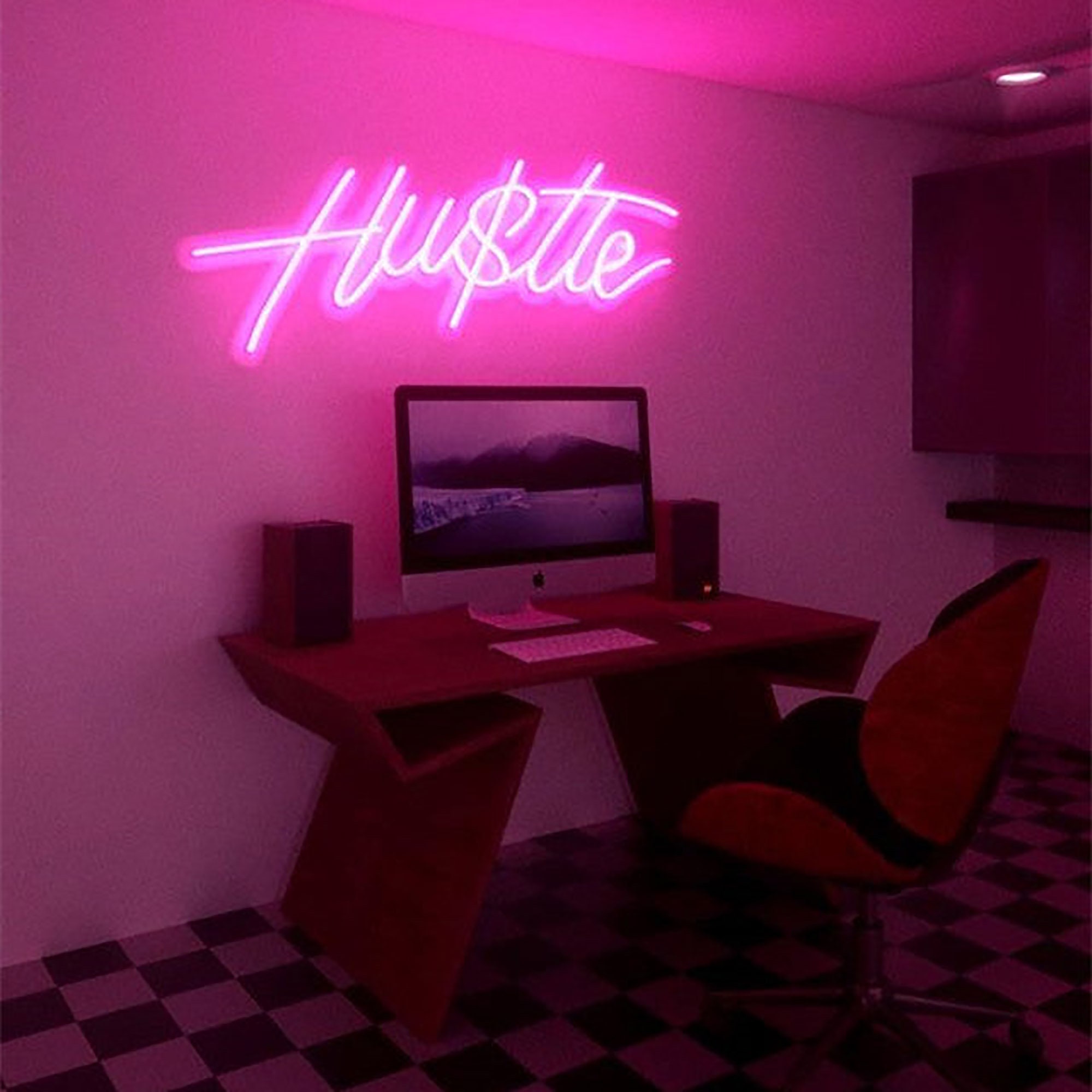 Hustle Neon Sign Flex Led Neon Light Sign Led Logo Custom Neon Sign ...