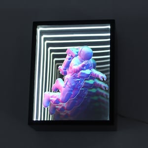Personalized LED 3D Logo Infinity Mirror Display,Handcrafted Infinity Mirror Sign,Customized Infinity Mirror LED Light Sign for Business