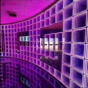 Benutzerdefinierte Infinity Spiegel LED Wandschild, personalisierte leuchtende Schlafzimmer Dekor, Infinity Spiegel LED Licht, einzigartiges benutzerdefiniertes Schild für Geschäfte und Büros