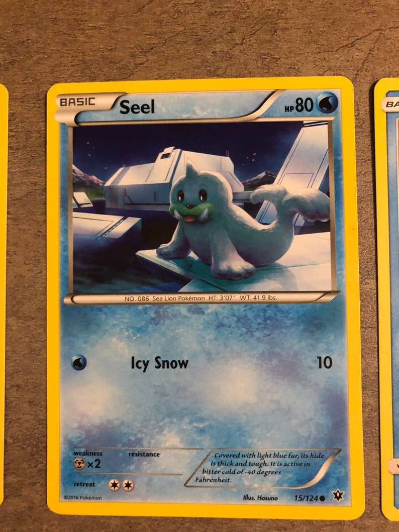 Cartas Pokémon- 5 cartas tipo agua imagen 5