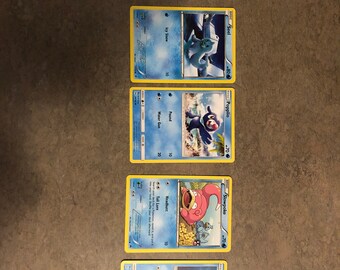 Cartas Pokémon- 5 cartas tipo agua