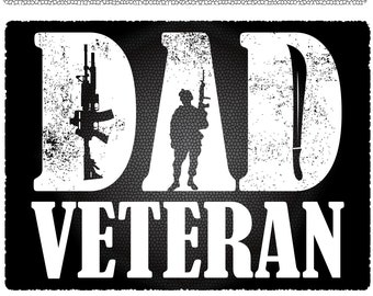 Ejército DAD, PAPÁ Veterano, DAD Ejército Vector, Descargar svg, eps, png, cdr