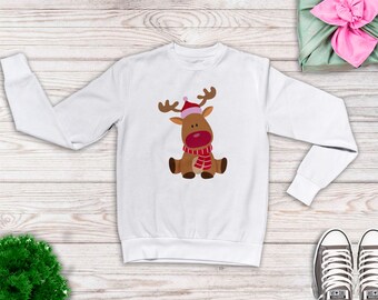 Ciervo de Navidad, Navidad Svg, camisa de Navidad, plancha, santa svg, regalo de Navidad, clipart, svg, dxf, ropa de Navidad, impresión de Navidad