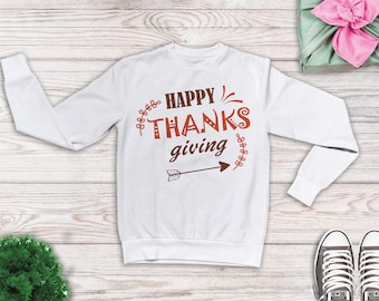 Camisa de Acción de Gracias, feliz regalo de acción de gracias, regalo de acción de gracias, hierro en el traslado, traje de acción de gracias, impresión navideña, acción de gracias svg