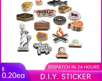 Fully Customised Shaped Logo Vinyl Stickers, Various Sizes, Sticker Labels, Product Packaging, Business Logo Stickers, Custom Stickers