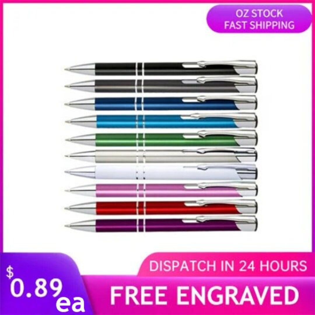 Bulk Personalised Engraved Matte Pens, Custom Engraved Pens, Custom ...