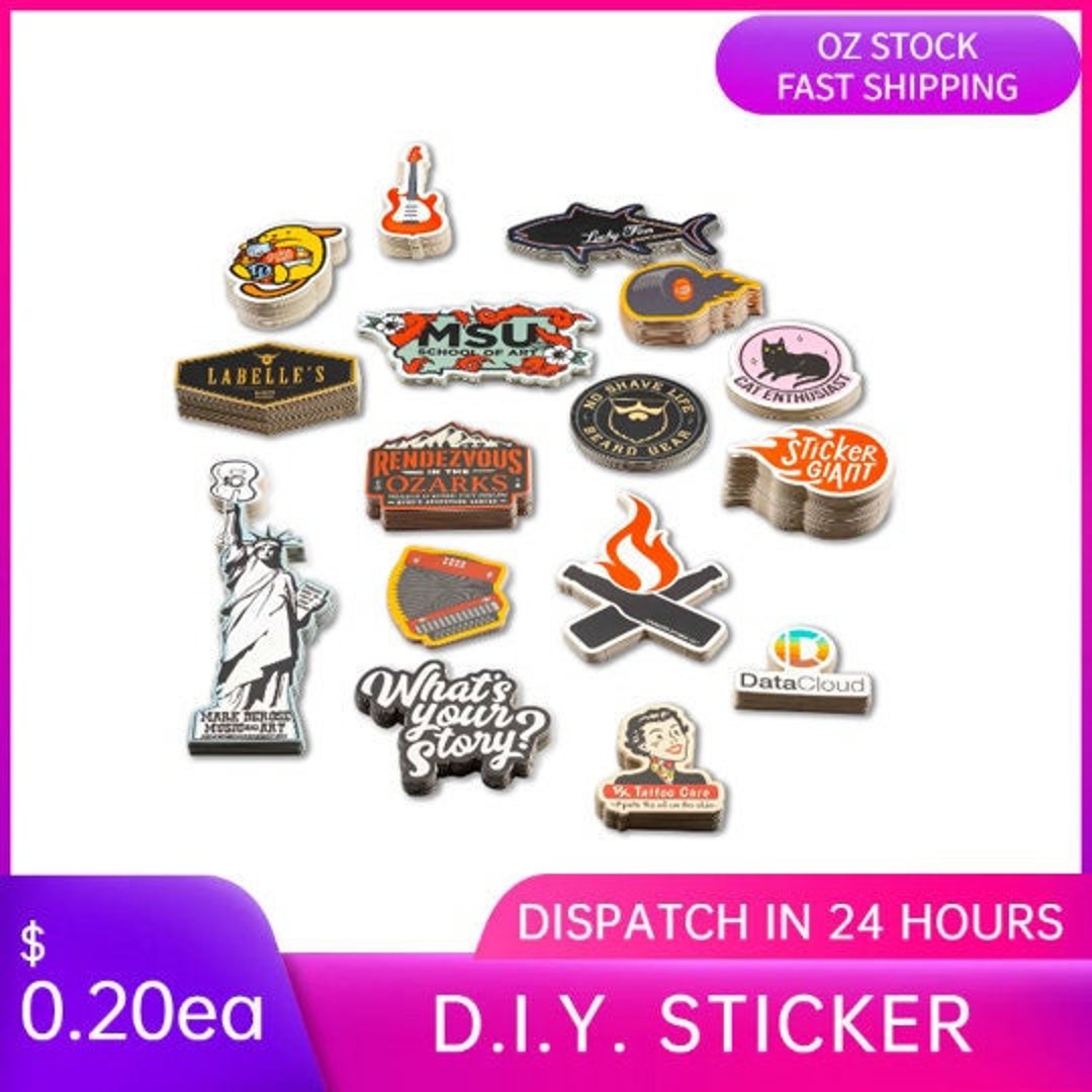 Fully Customised Shaped Logo Vinyl Stickers, Various Sizes, Sticker ...