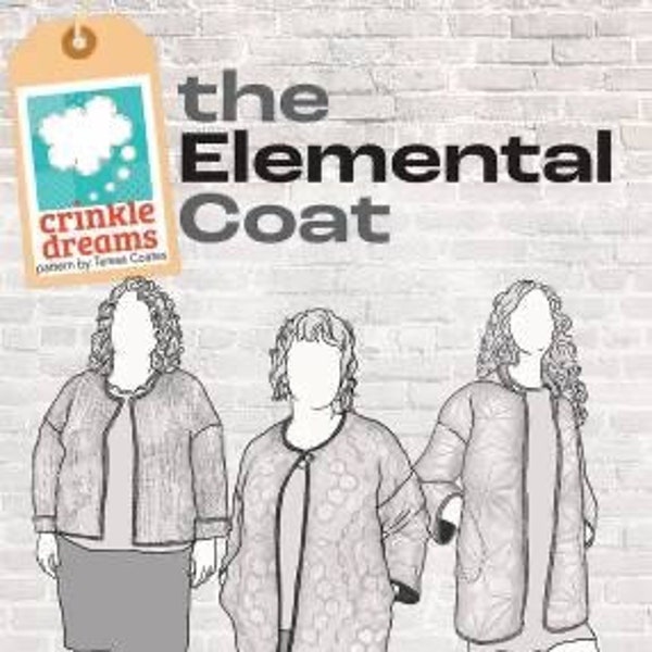 Elemental Coat Sewing Pattern - Quilt Coat Pattern - CRD-ELEMENTAL