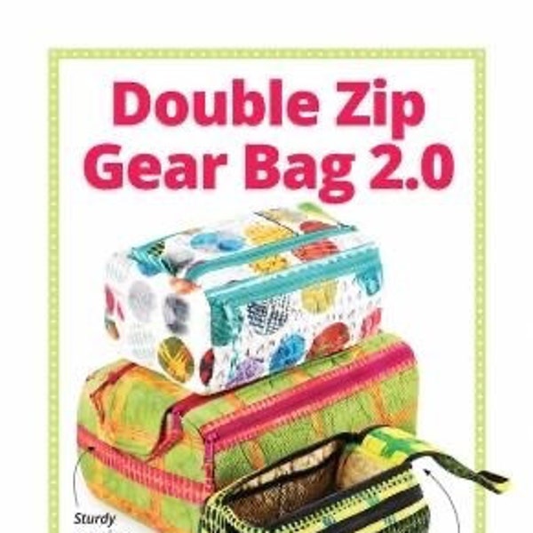 By Annie- Double Zip Gear Bags 2.0 Pattern