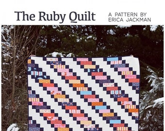 The Ruby Quilt Pattern by Kitchen table Quilting. (Paper Pattern)