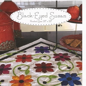 Black Eyed Susan. Table Topper or wall Hanging Paper Pattern by Jillily studio