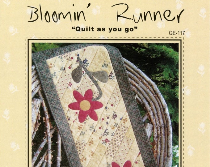 Bloomin Runner Quilt as You Go Table Runner Pattern by G.E. Designs - Etsy
