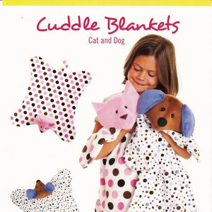 Cuddle Blankets - Paper Pattern, Cat & Dog by Cotton Ginny's
