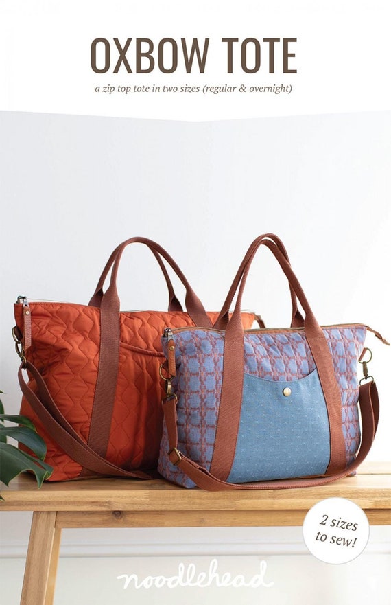 Oxbow Tote, Sewing Pattern, By Noodlehead Patterns