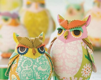 Edgar Owl & Poe- Pincustion Sweing Pattern - From Heather Bailey Sewing Patterns