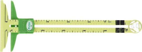 5-in-1 Sewing Sliding Gauge Measuring Ruler Tool