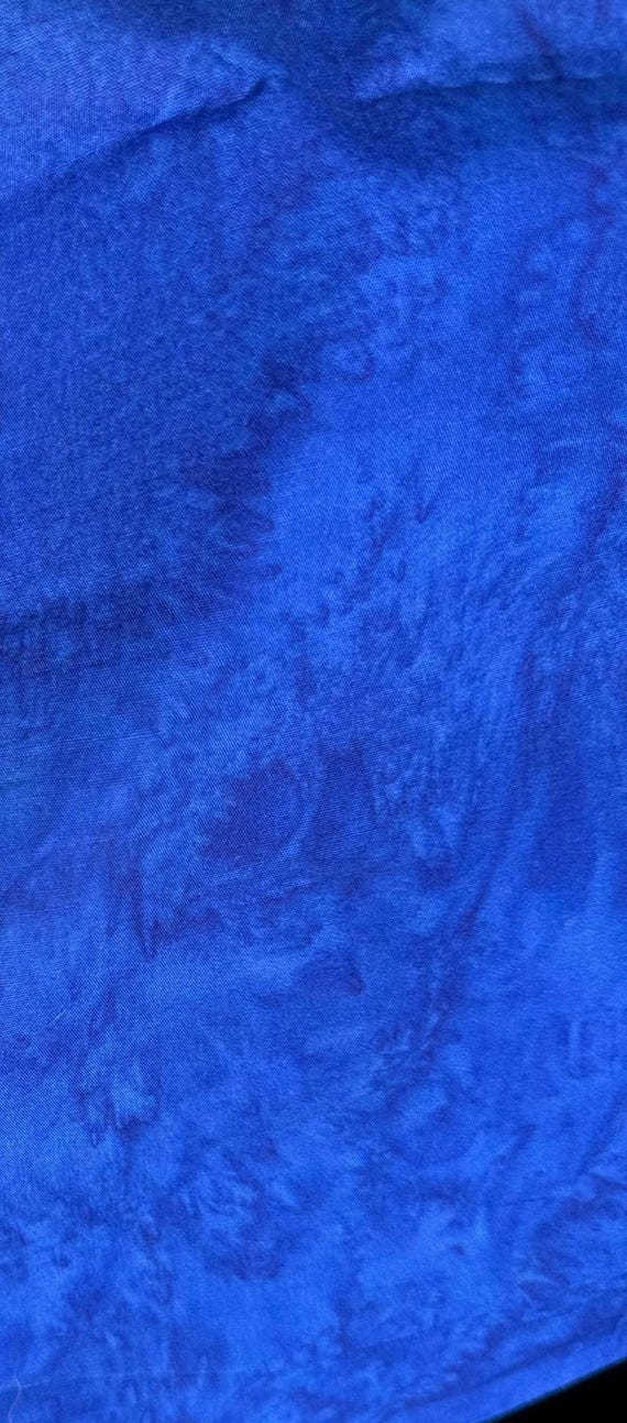 Cobalt Blue- Hoffman California 1985-  Watercolor Batik - by the Half Yard