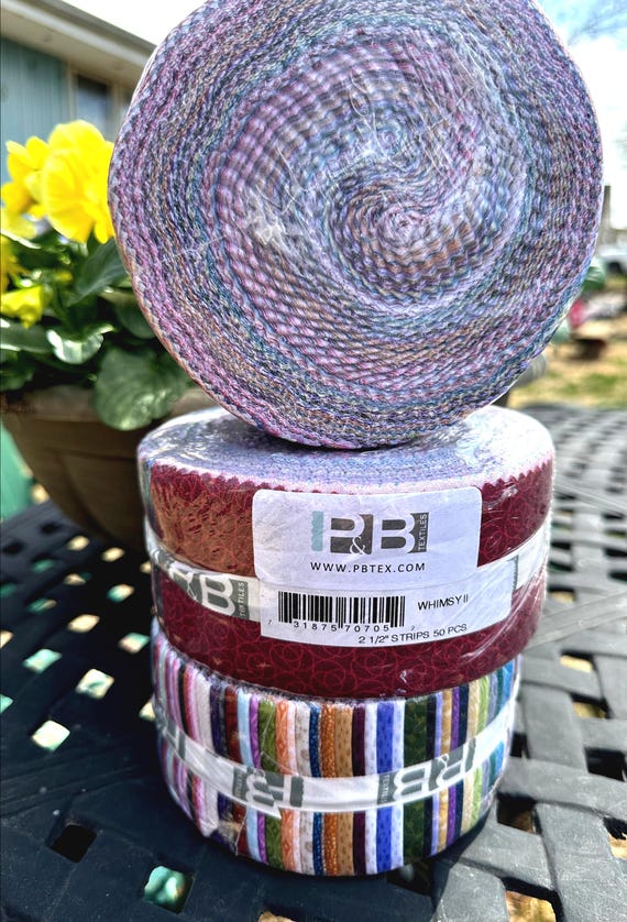 Whimsy Fabric Strips: 50 Piece Jelly Roll by Heather Dutton