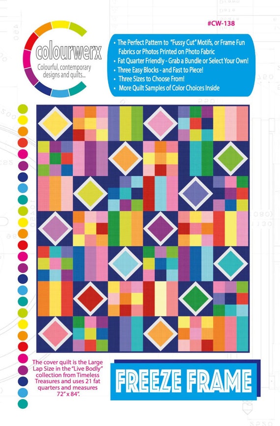 Freeze Frame Quilt Pattern By Colourwerx CW136