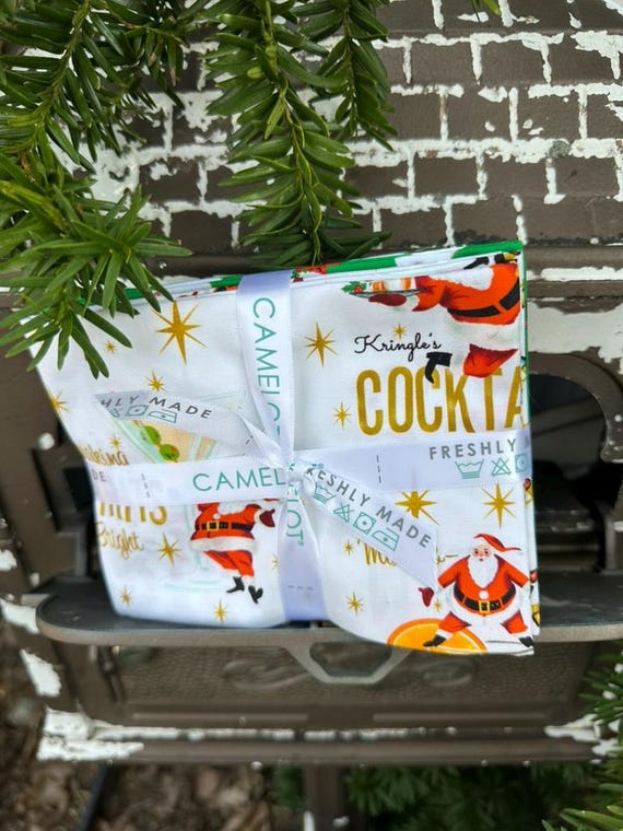 North Pole Social Club- Fat Quaters - 8 pc bundle- From Camelot Fabrics