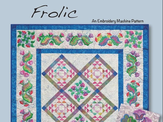 Frolic-Machine Embroidery Quilt Pattern - From Smith Street Designs