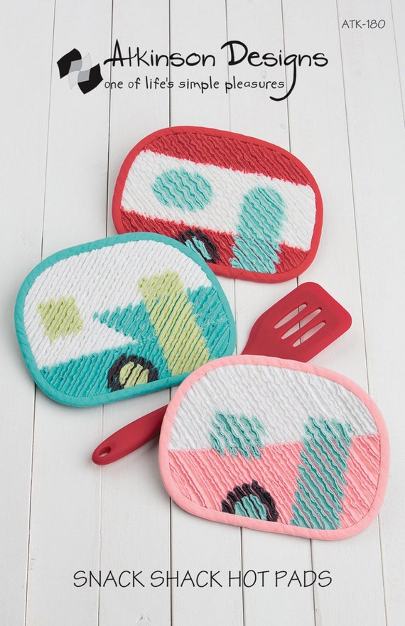 Snack Shack Hot Pads - sewing/Quilting Pattern- From Atkinson Designs