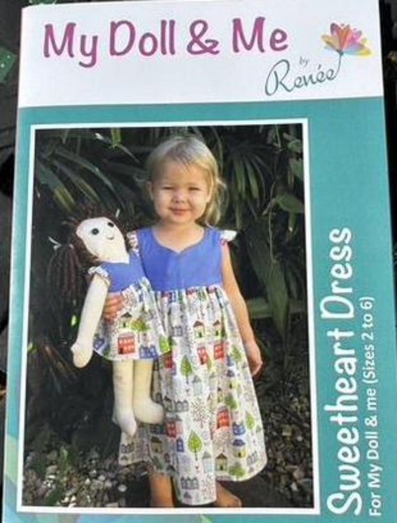 Sweetheart Dress for me and My Doll- Sizes 2 - 6- By Renee, Sewing pattern