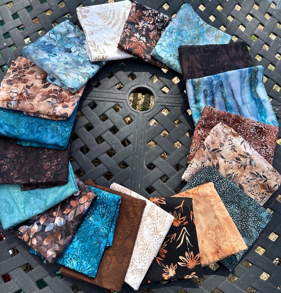 Driftwood Dance- Hoffman Indonesia-Batik Fat 19 Piece Quater Bundle