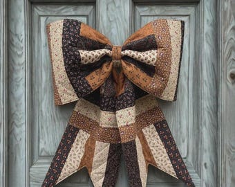 The Big Giant Quilted Jelly Roll Bow Sewing Pattern - From Lindsey Grace(Paper Pattern)