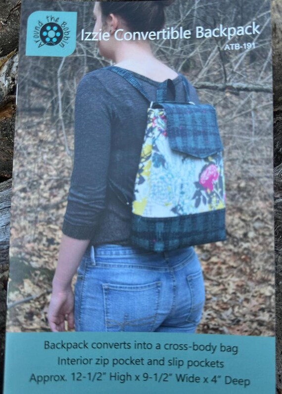 Izzie Convertible Backpack- Pattern by Around The Bobbin - ATB-191