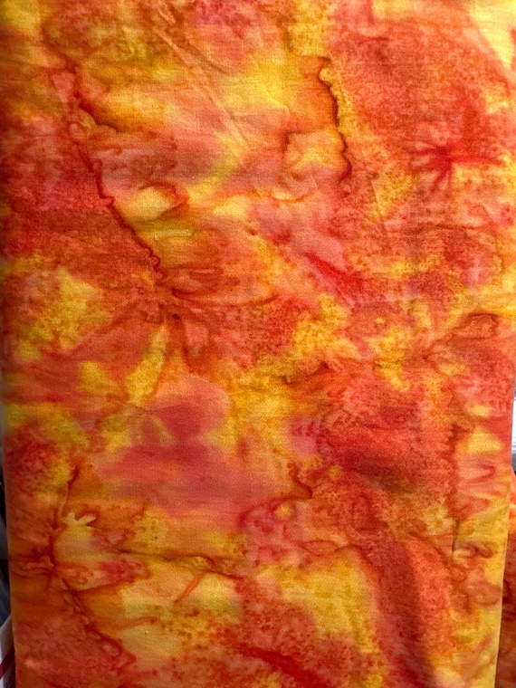 Hoffman Batik 1985 Watercolor Batik Poppy- sold By The Half Yard