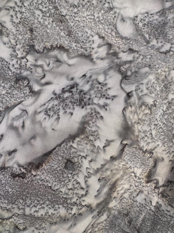 Hoffman Charcoal Gray 1985 Watercolor Batik Cotton Fabric By The Half yard