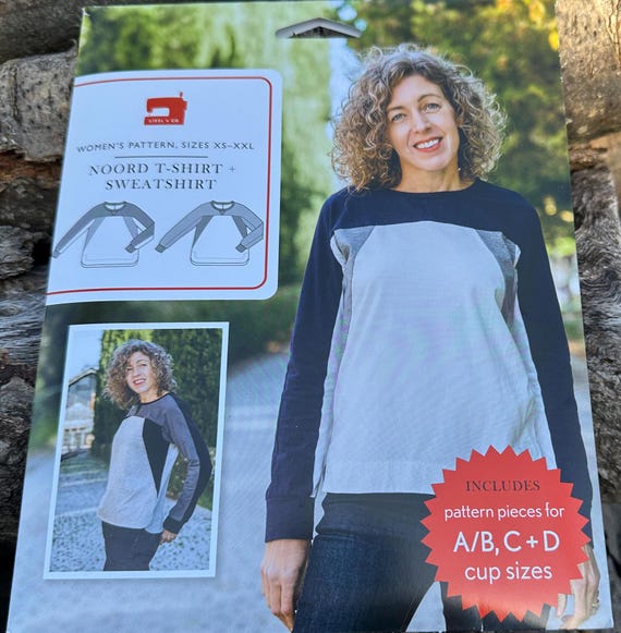 Noord T-Shirt + Sweatshirt- Sewing Pattern- Sizes XS-XXL - By Liesl + Co. - LC038NS