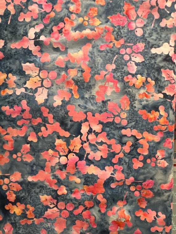 Hoffman Batiks Celestials Pink and Gray By The Half Yard