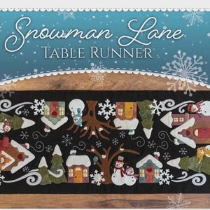 Snowman Lane Table Runner- Paper Pattern - From Shabby Fabrics